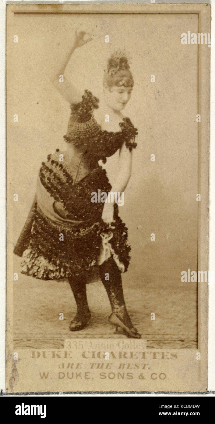 Zeichnungen und Drucke, Fotografieren, Nummer 335, Annie Colley, aus dem Schauspieler und Schauspielerinnen, die Serie von Herzog Söhne & Co ausgestellt Stockfoto