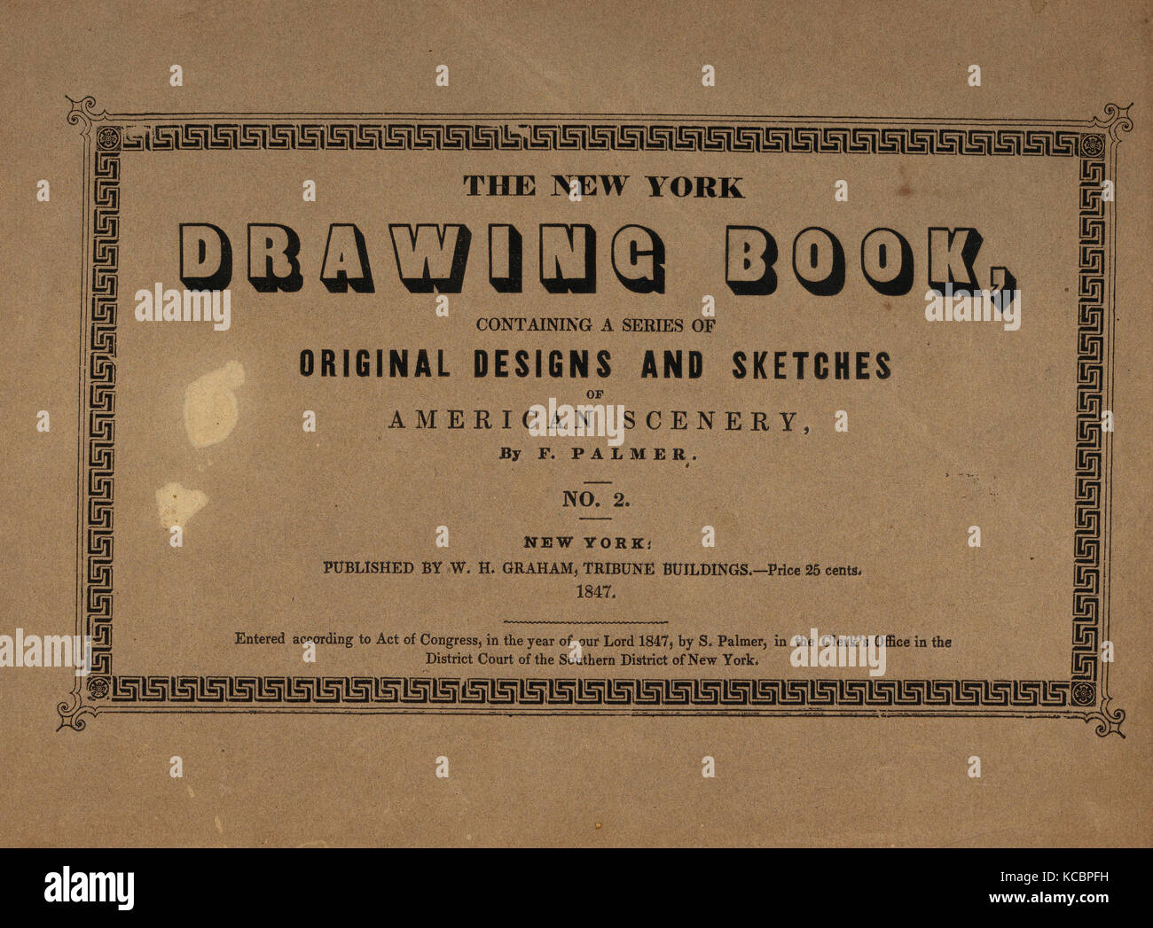 Zeichnungen und Drucke, Buch, der New York Drawing Buch, mit einer Reihe von ursprünglichen Entwürfe und Skizzen der amerikanischen Landschaft Stockfoto