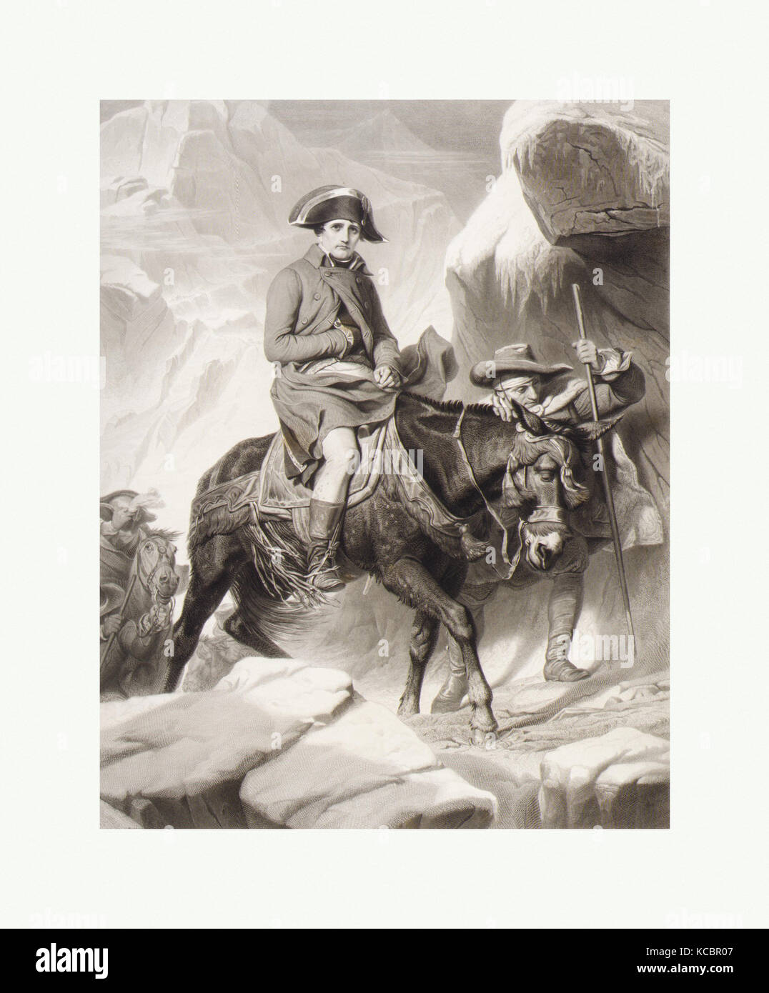 Napoleon überquert die Alpen, Alphonse François, 1851 Stockfoto