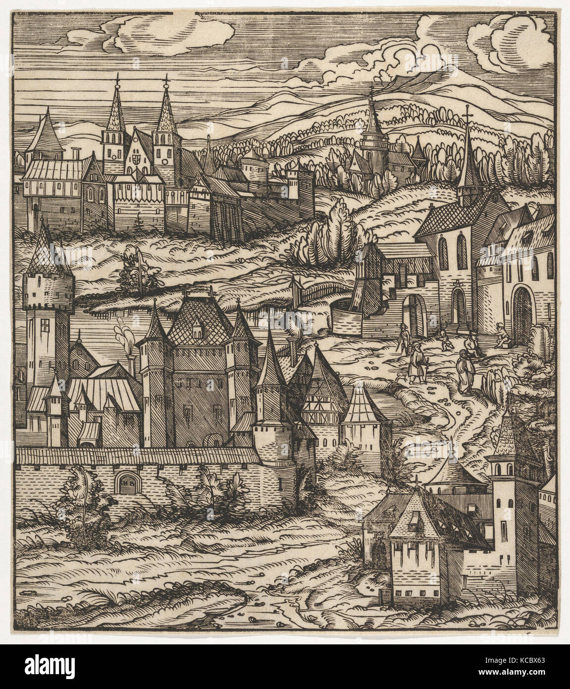 Die herrliche Stiftung des alten weissen König, von "Weisskunig, Hans Burgkmair, bedruckt 18. Stockfoto