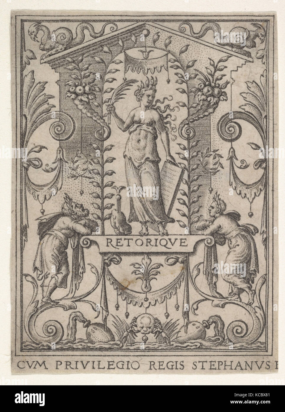Rhetorik (Retorique), Étienne Delaune, 16. Jahrhundert Stockfoto