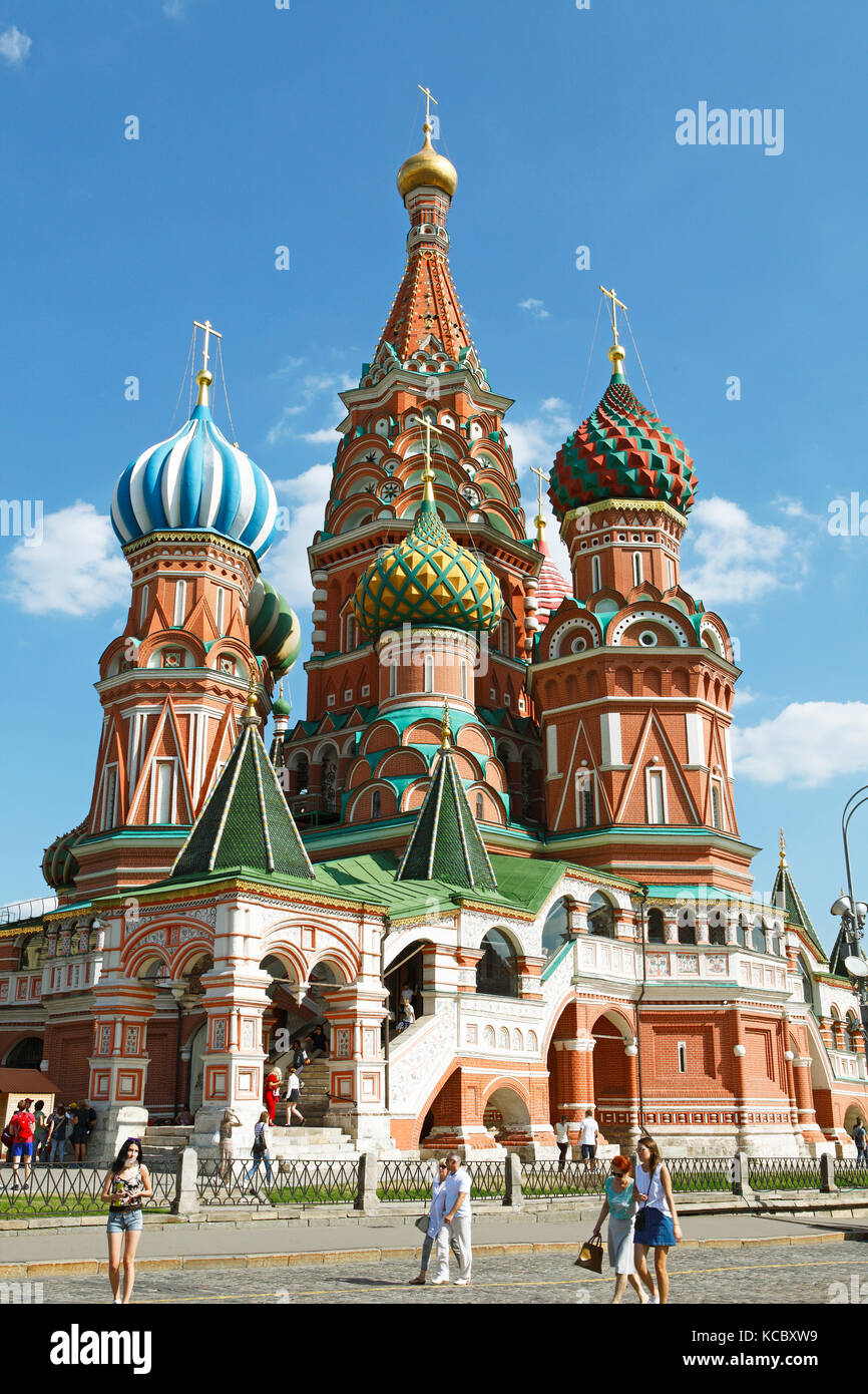 Basilius Kathedrale, Roter Platz, Moskau, Russland Stockfoto