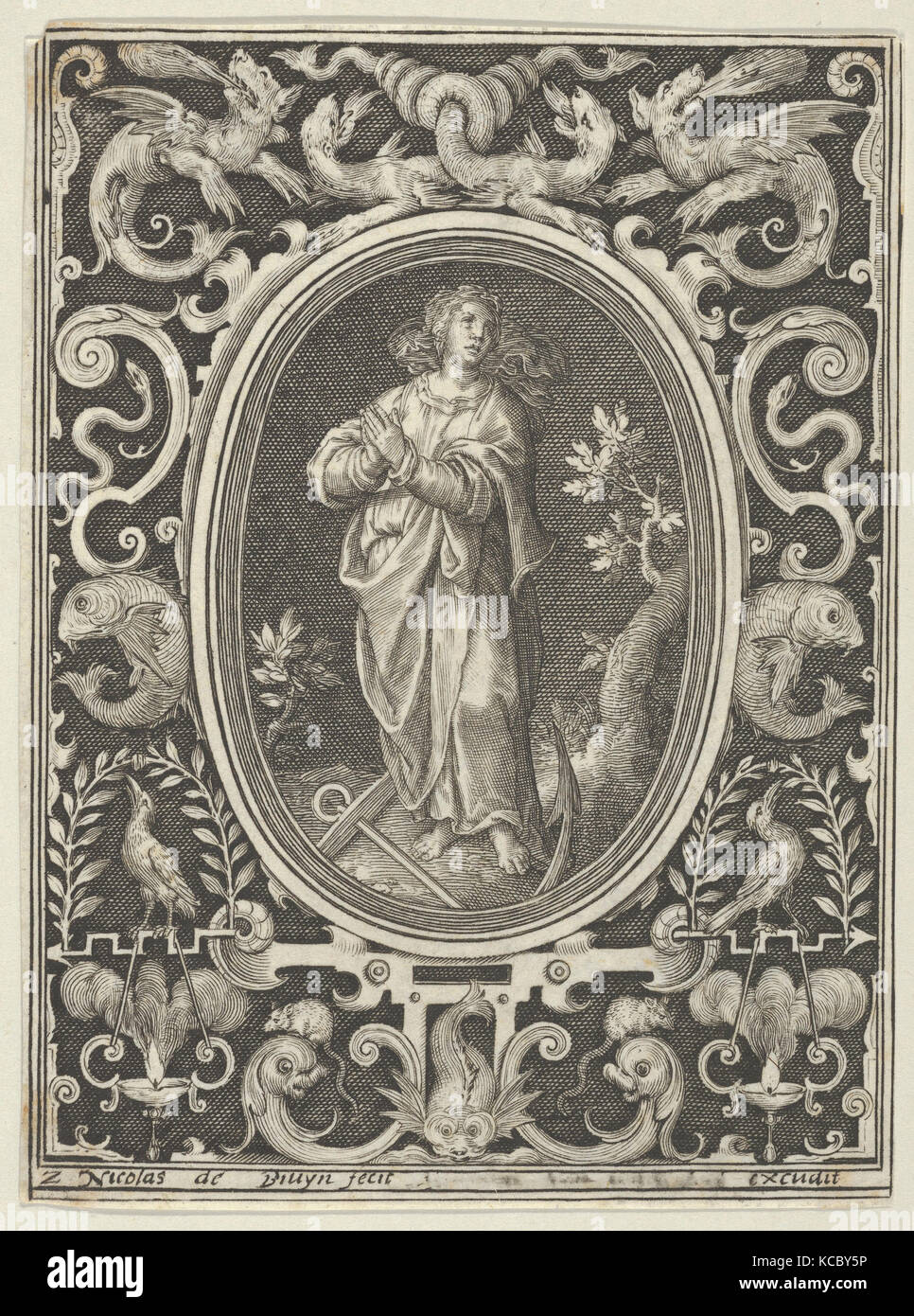 Die Hoffnung, von den Kardinaltugenden, Nicolaes de Bruyn, 1648-56 Stockfoto