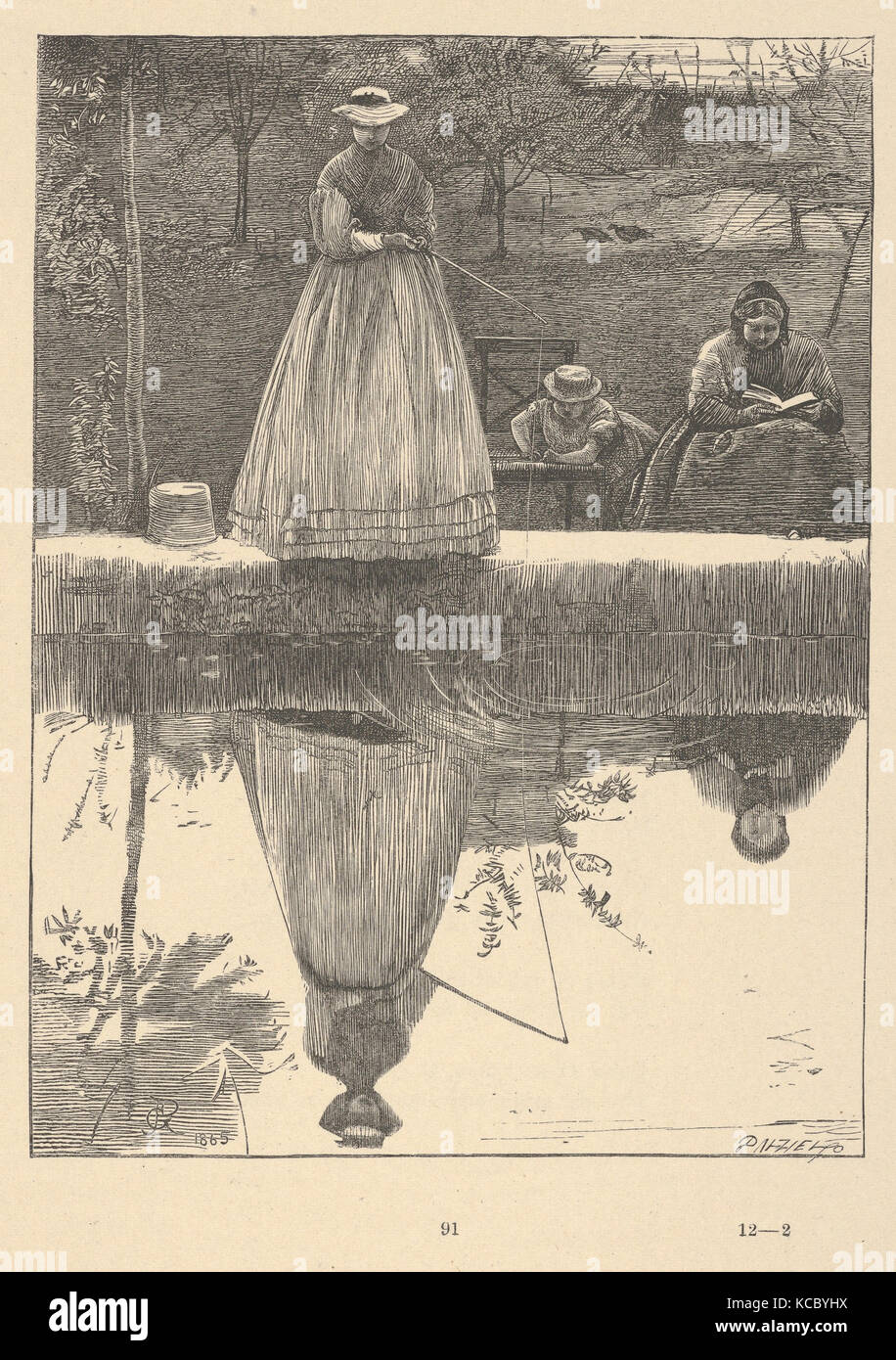Schatten und Substanz (von der Strecke Posies: Original Gedichte des Landes Leben), nach George John Pinwell, 1867 Stockfoto