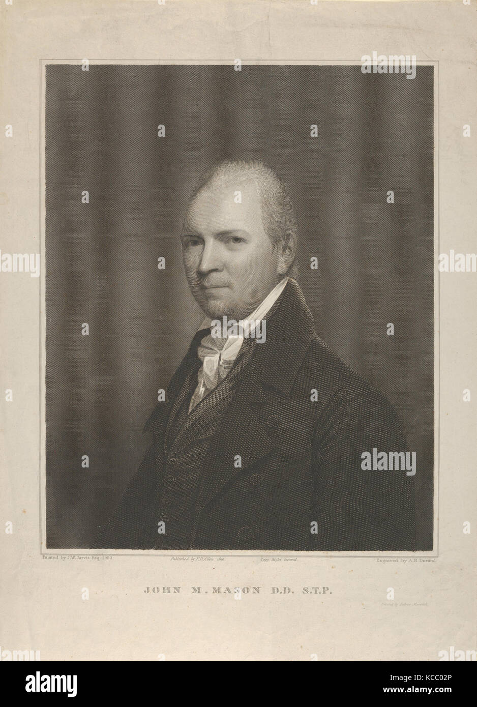 John M. Mason, D.D. S.T.P. (1770-1829), Asher Brown Durand, 1822 Stockfoto