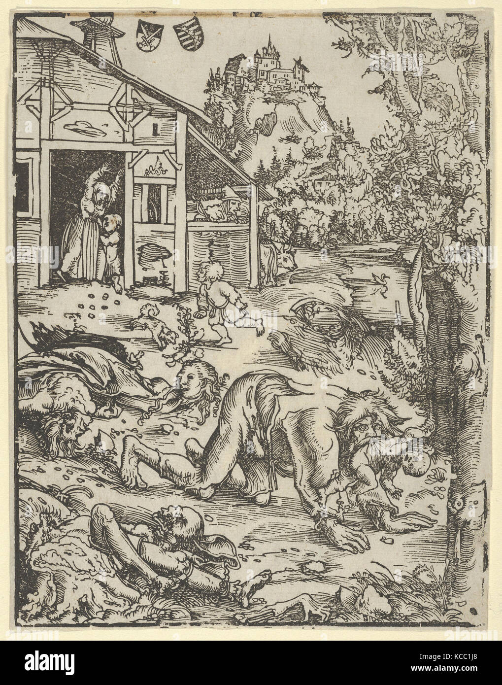 Der Werwolf oder der Kannibale, Lucas Cranach der Ältere Stockfoto