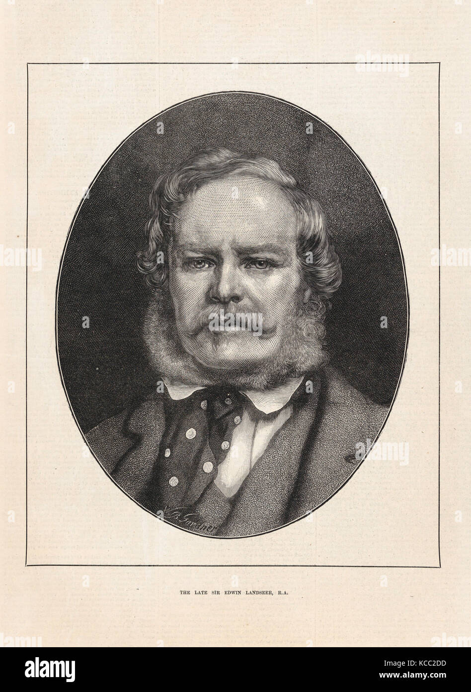 Zeichnungen und Drucke, Drucken, Sir Edwin Landseer (von der Grafik), Künstler, William Biscombe Gardner, britischer, 1847 - 1919 Stockfoto