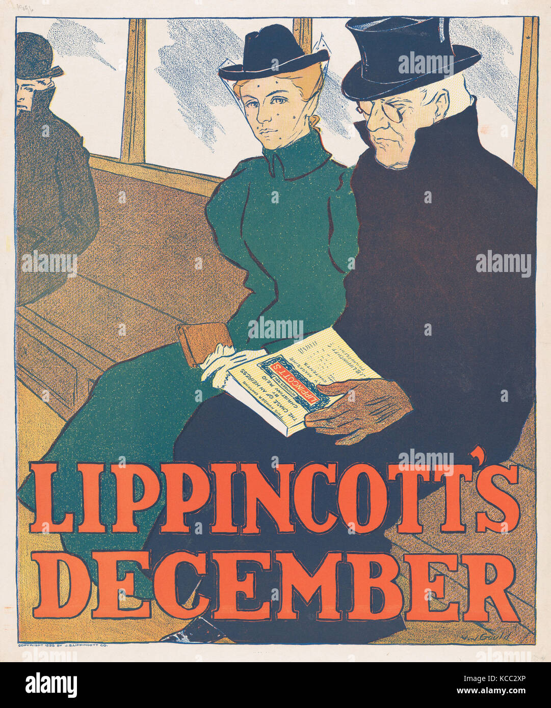 Lippincott's: Dezember, 1896, Lithographie, Blatt: 16 3/4 x 13 7/8 in. (42,5 x 35,3 cm), Joseph J. Gould, Jr. (USA, 1880 - 1935 Stockfoto