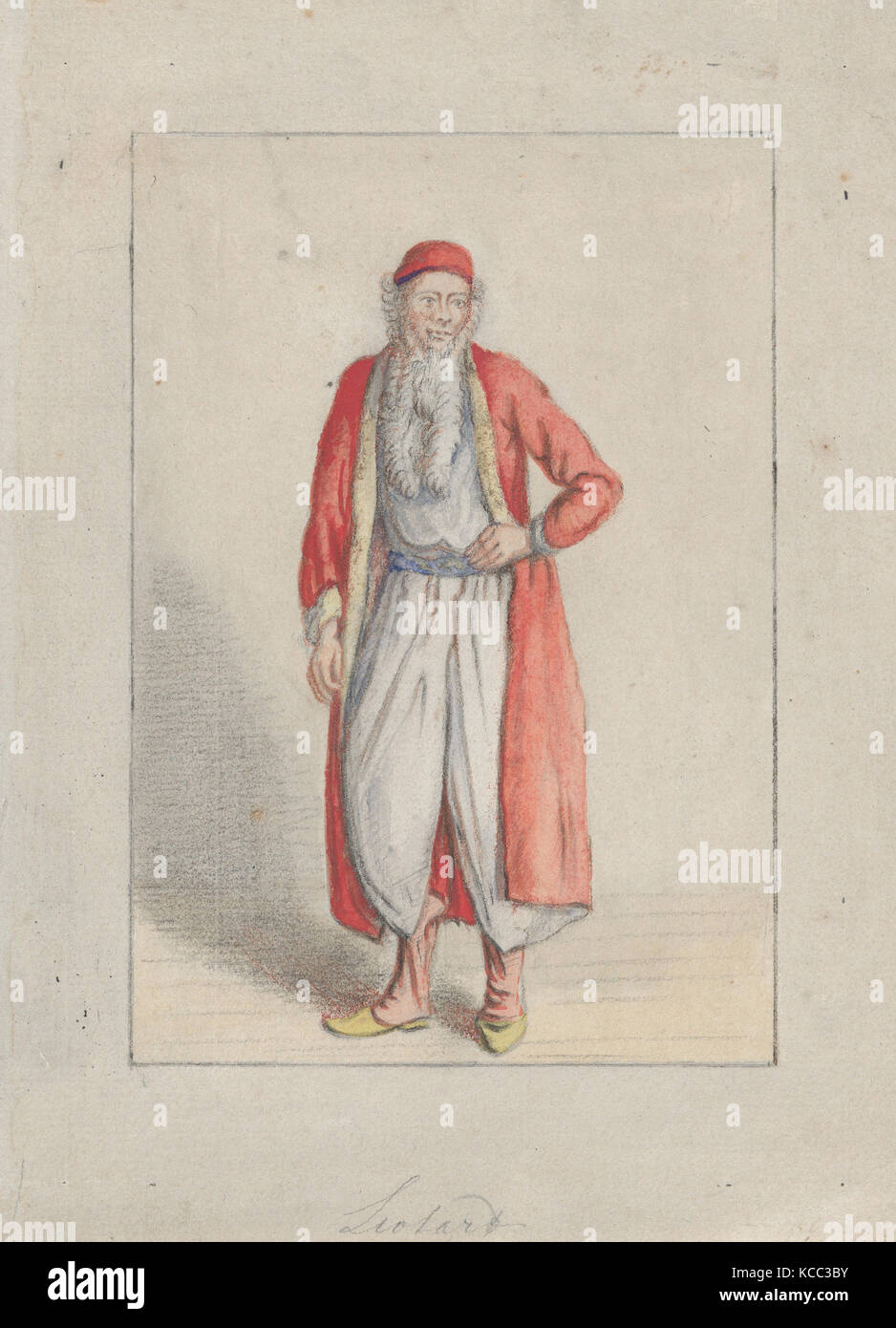 Portrait von jean-étienne Liotard, Anonym, 18. Jahrhundert Stockfoto