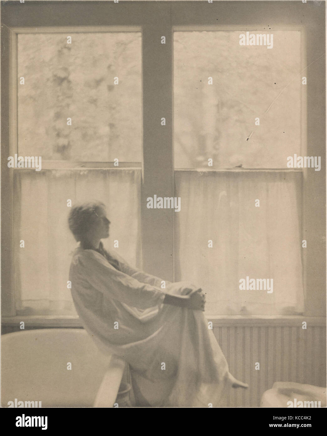 Morgen - das Badezimmer, 1906, Platinum print, 22,3 x 18,0 cm. (8 3/4 x 7 1/16 in.), Fotografien, Clarence H. Weiß (Amerikanische Stockfoto