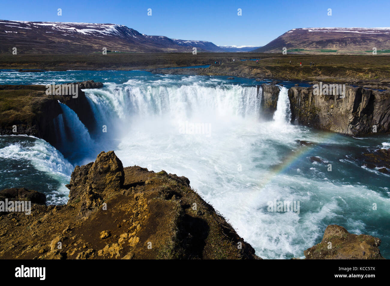 Goðafoss Wasserfall, Island Stockfoto
