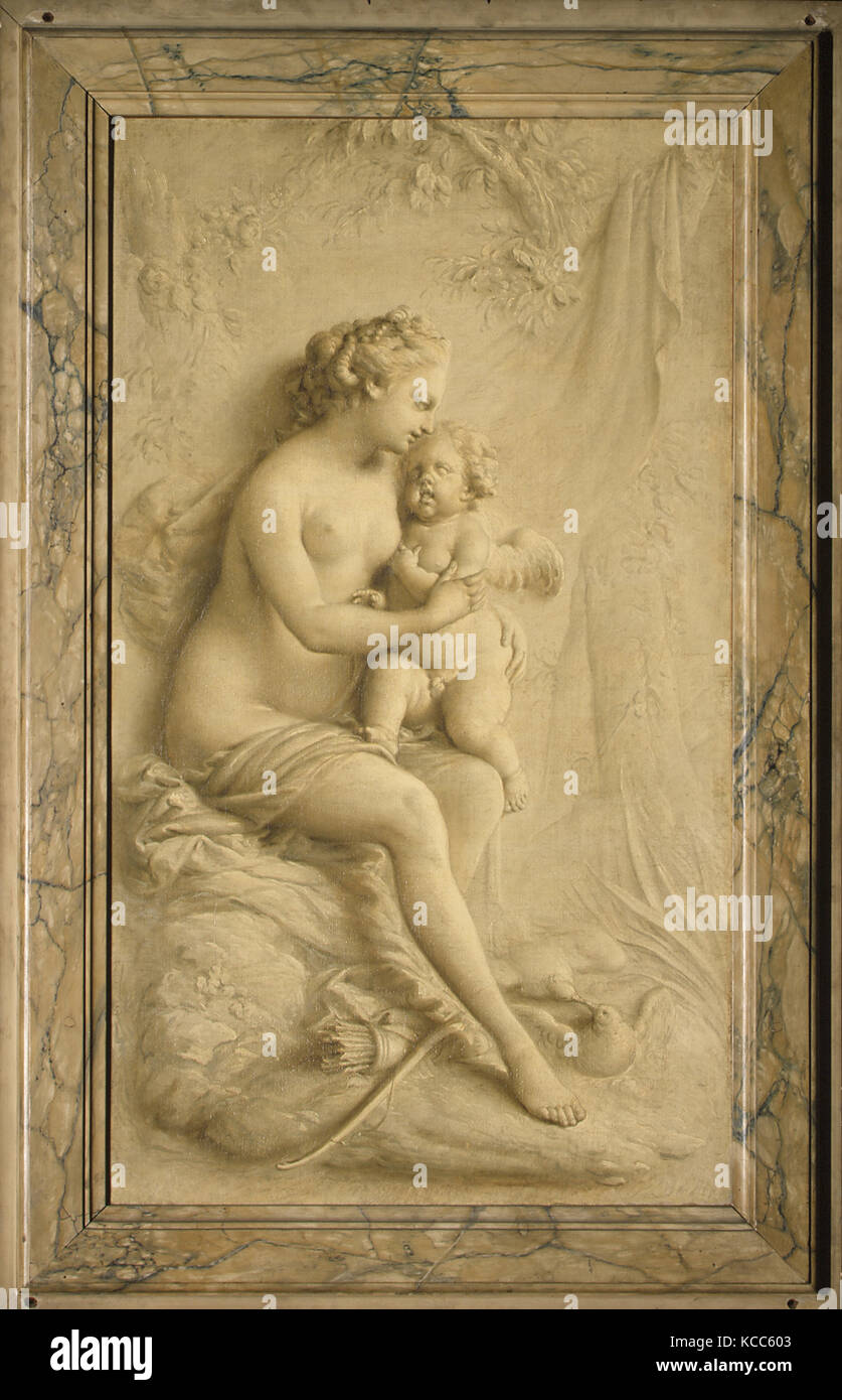 Venus und Amor, Piat Joseph Sauvage zugeschrieben Stockfoto