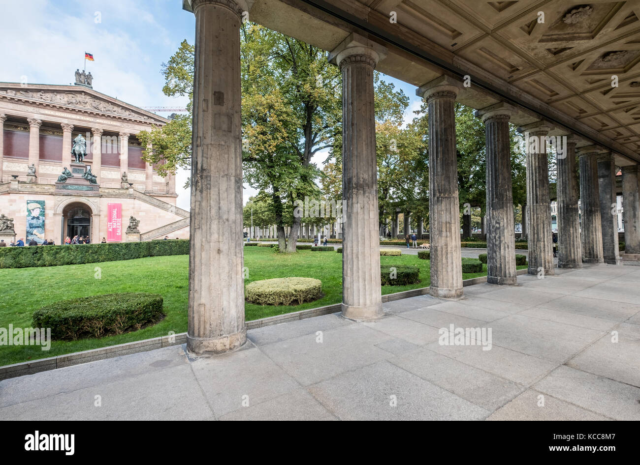 Berlin, Deutschland - ca. September, 2017: Die Alte Nationalgalerie Museum (Alte Nationalgalerie) auf der Museumsinsel in Berlin, Deutschland Stockfoto