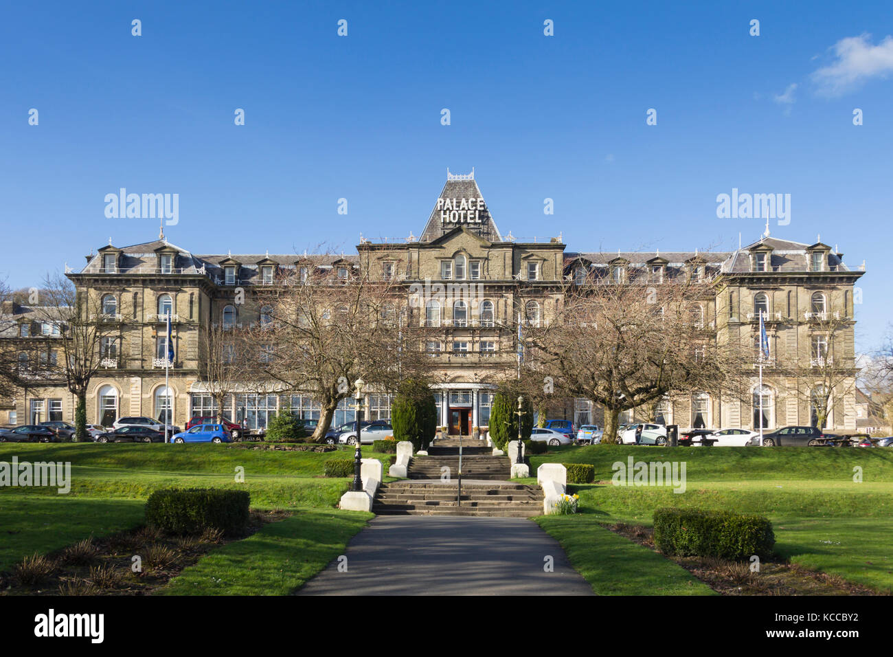 Palace Hotel, Buxton, Derbyshire. Die 122 bedroomed Hotel befindet sich in einem denkmalgeschützten Gebäude aus dem Jahr 1868, wenn die Stadt selbst zur Gründung wurde mit vi Stockfoto