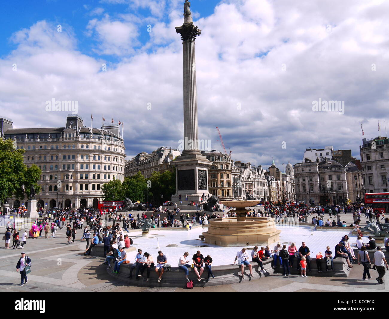 Trafalgar Square in london Stockfoto