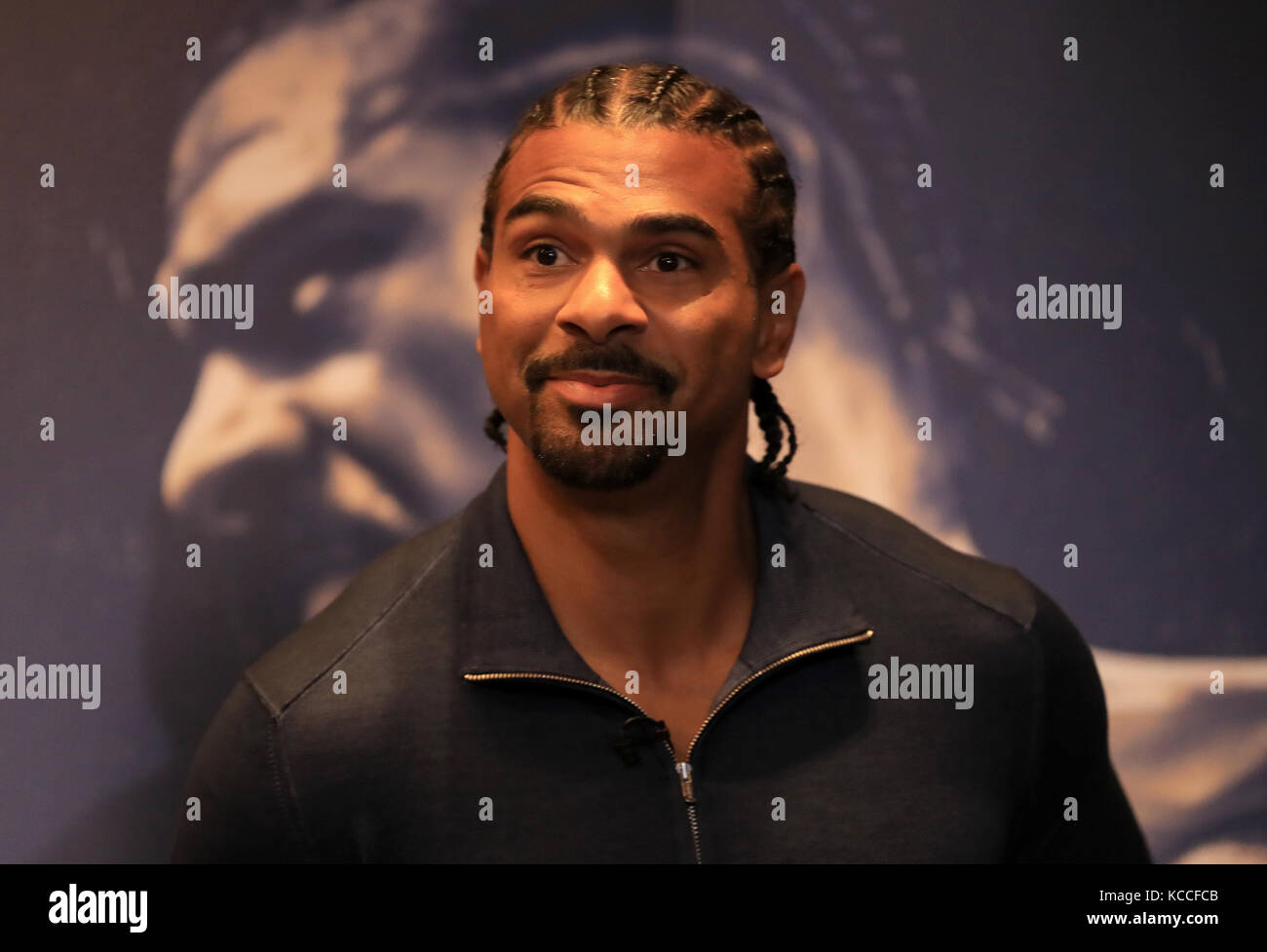 David Haye während der Pressekonferenz im Park Plaza Westminster Bridge London. Stockfoto