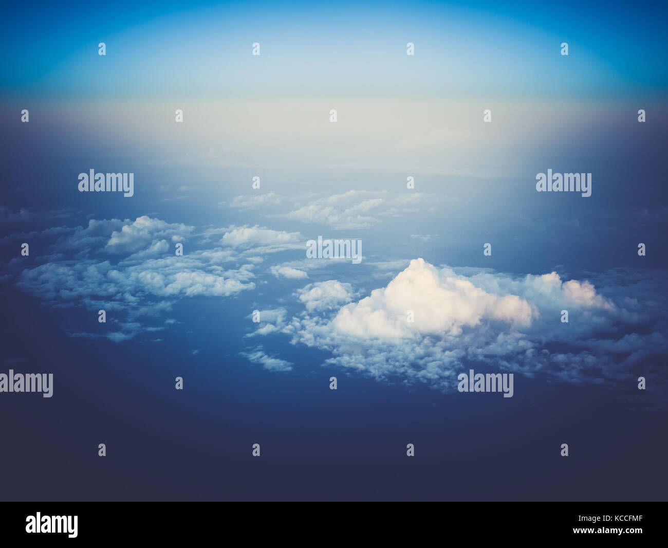 Atmosphäre Raum luft Himmel und Wolken Stockfoto