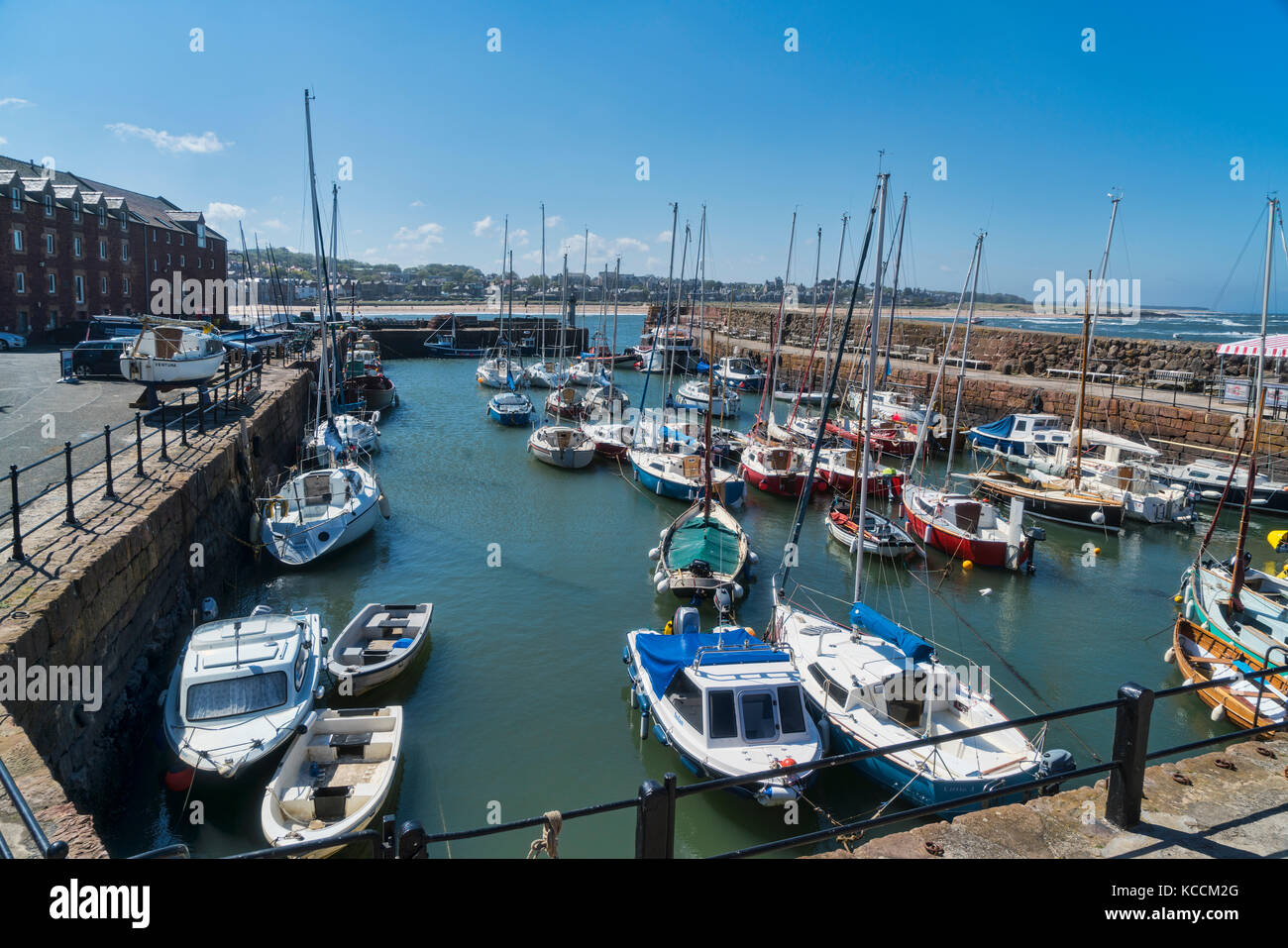 North Berwick Hafen, Boote, East Lothian, Schottland, Großbritannien. Stockfoto