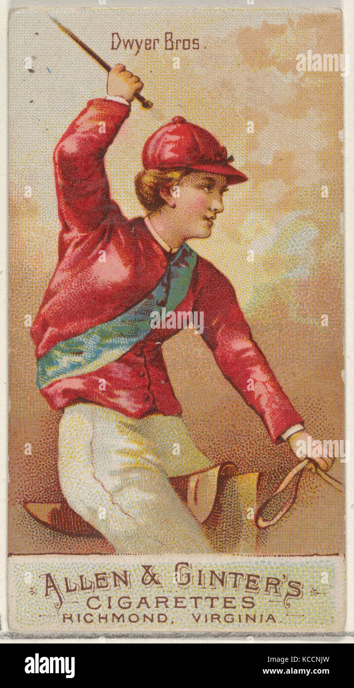Dwyer Brüder, aus der Racing Farben der World Series (N22b) für Allen & Ginter Zigaretten, 1888 Stockfoto