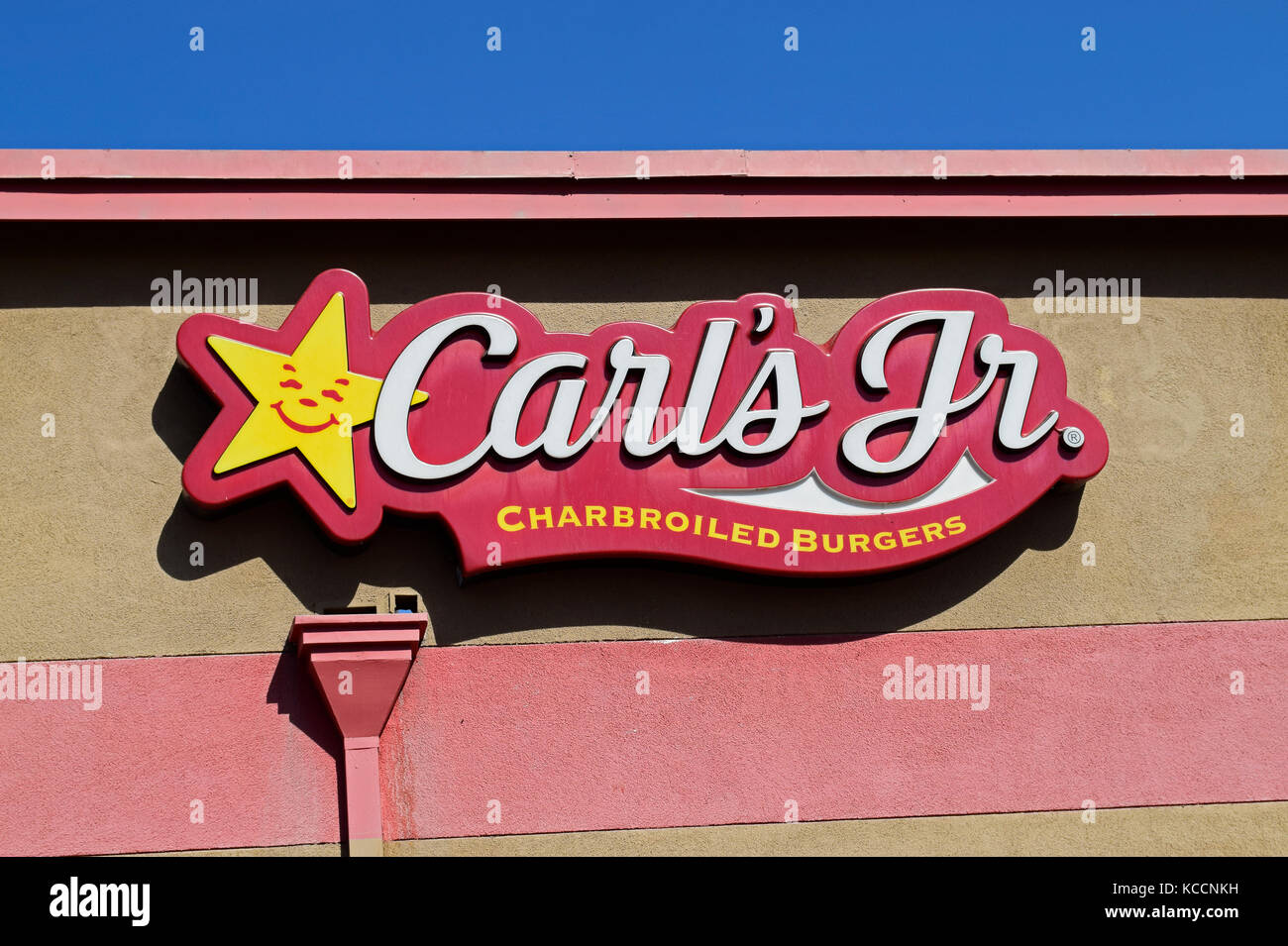 Carl's Jr fast food Restaurant, Kalifornien Stockfoto