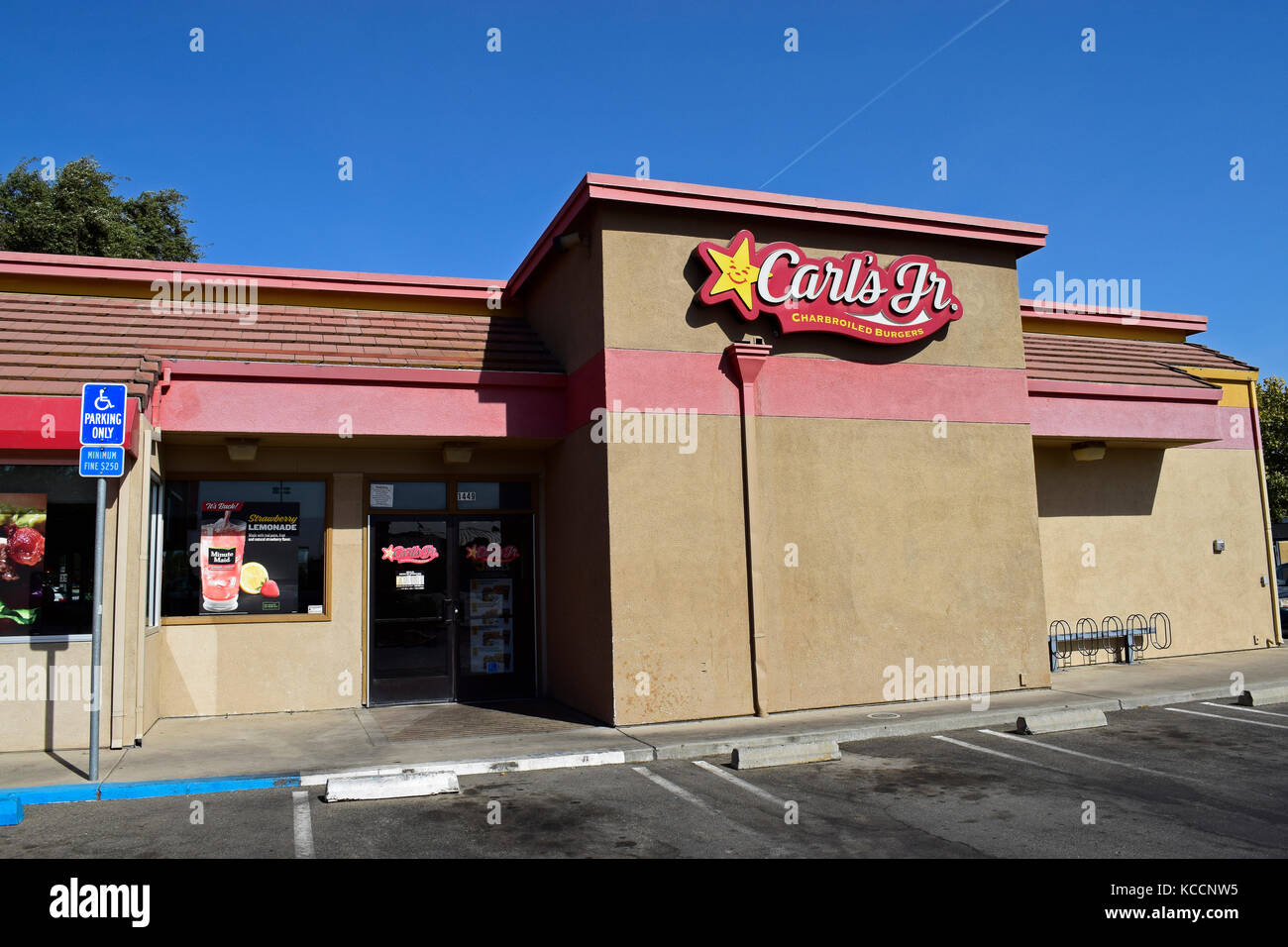 Carl's Jr fast food Restaurant, Kalifornien Stockfoto