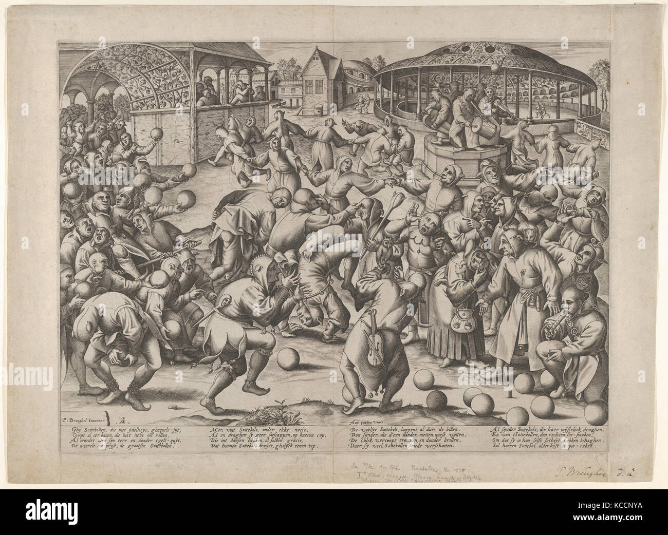 Festival der Narren, nach Pieter Brueghel der Ältere, nach 1570 Stockfoto