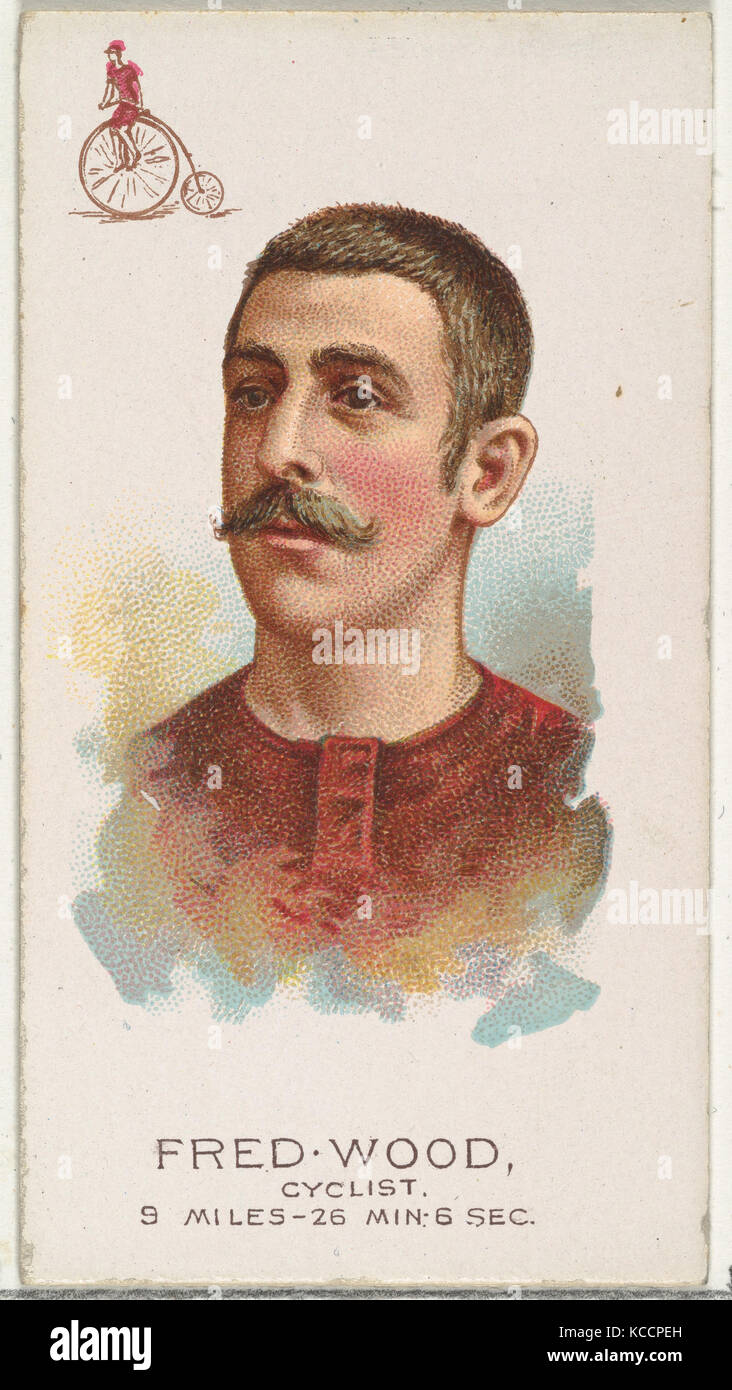 Fred Holz, Radfahrer, aus der Welt der Champions, Serie 2 (N29) bei Allen&Ginter Zigaretten, 1888 Stockfoto