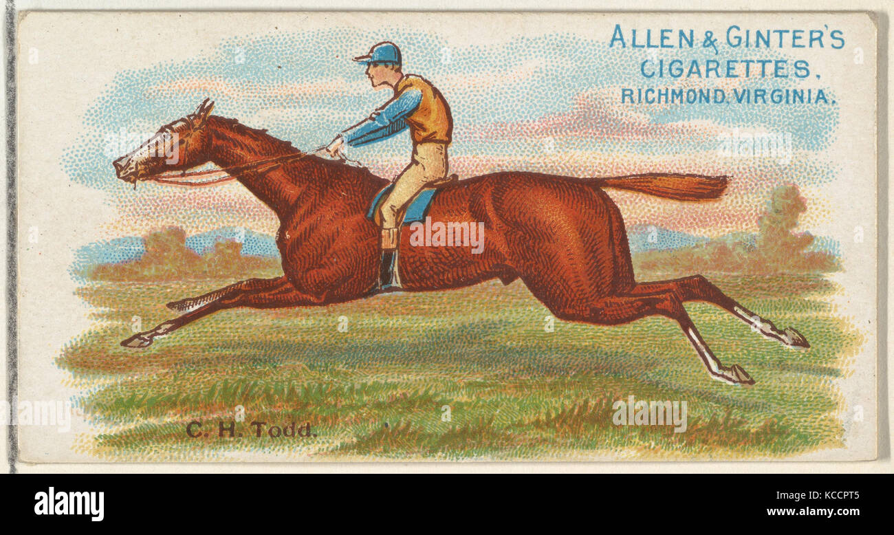 C.H. Todd, von der Welt Racers Serie (N32) für Allen & Ginter Zigaretten, 1888 Stockfoto
