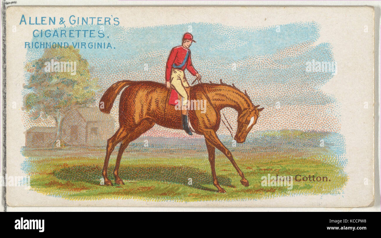 Joe Baumwolle, aus der die Welt Racers Serie (N32) für Allen & Ginter Zigaretten, 1888 Stockfoto