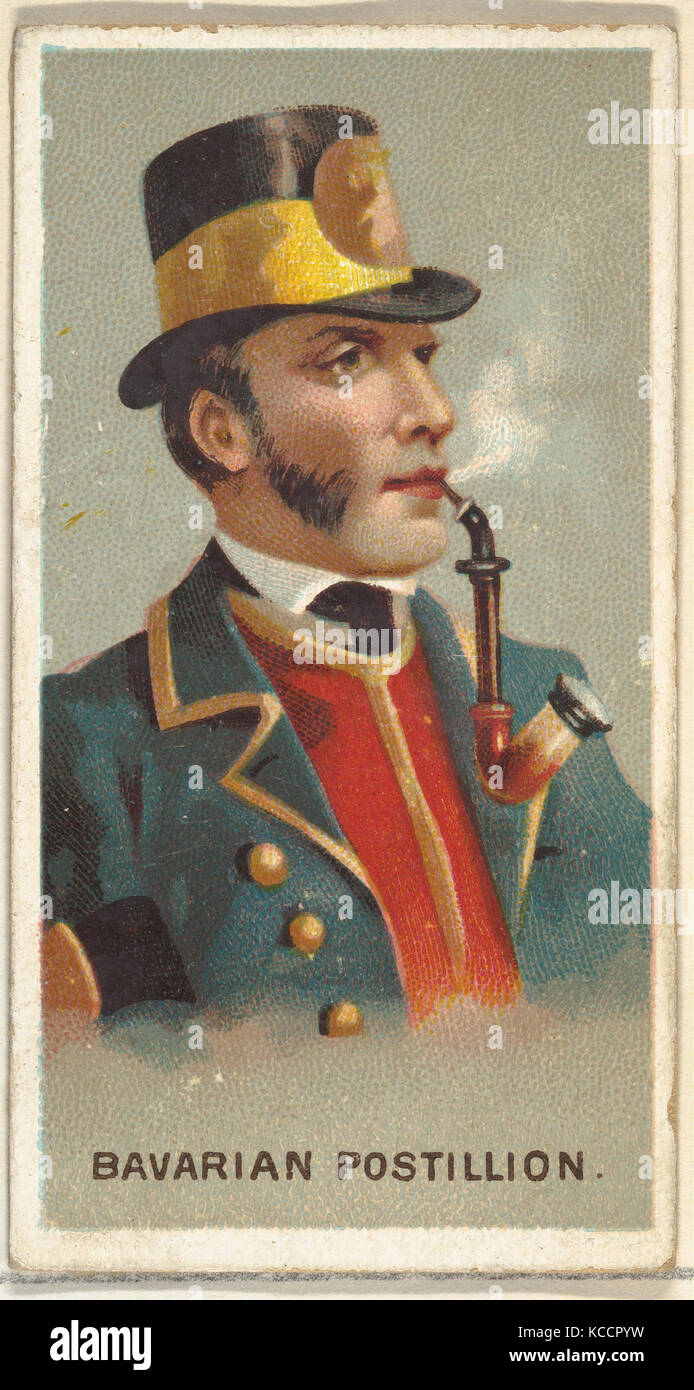 Bayerische Postillion, von den Rauchern die World Series (N33) für Allen & Ginter Zigaretten, 1888 Stockfoto