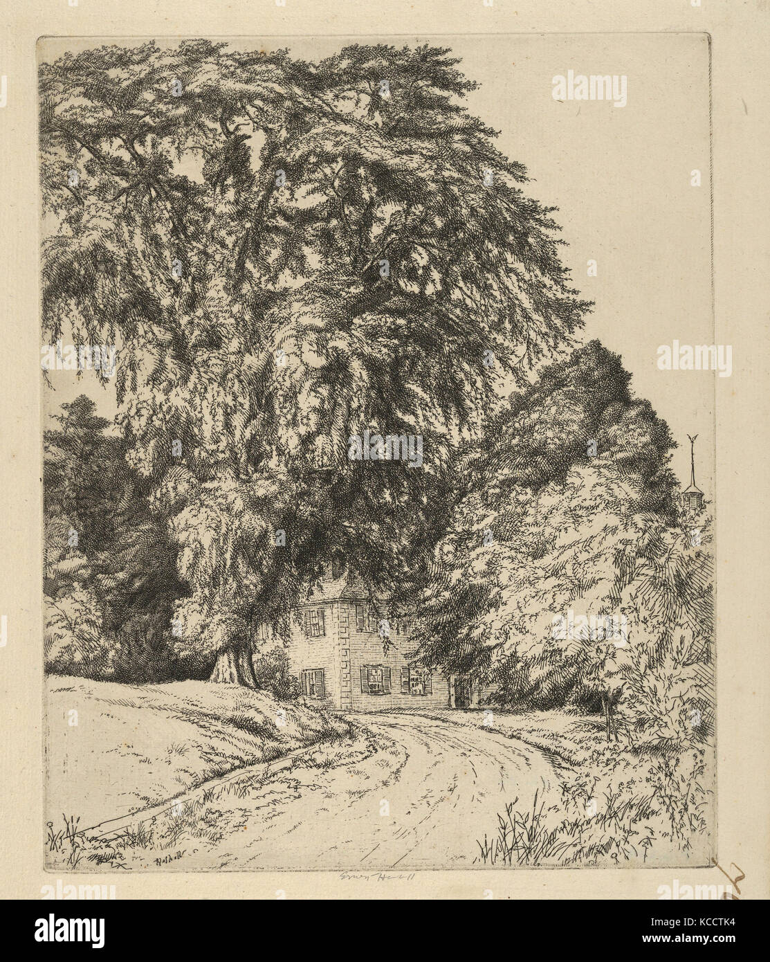 Zeichnungen und Drucke, Drucken, der schiffbauer Haus, Künstler, Ernest Haskell, Amerikanische, Woodstock, Connecticut 1876 - 1925 West Point Stockfoto