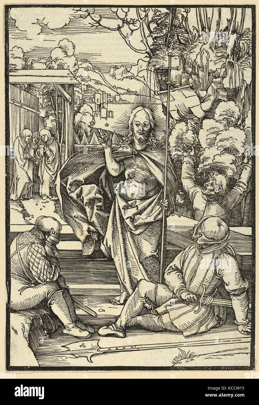 Zeichnungen und Drucke, Drucken, die Auferstehung, von Speculum passionis Domini Nostri Ihesu