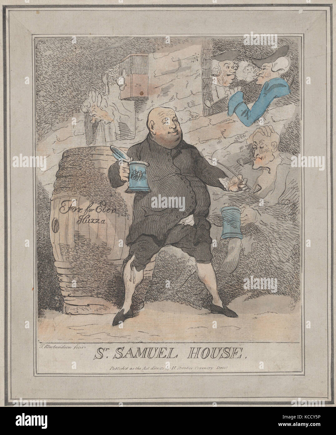 Sir Samuel Haus, Thomas Rowlandson, 18. September 1780 Stockfoto