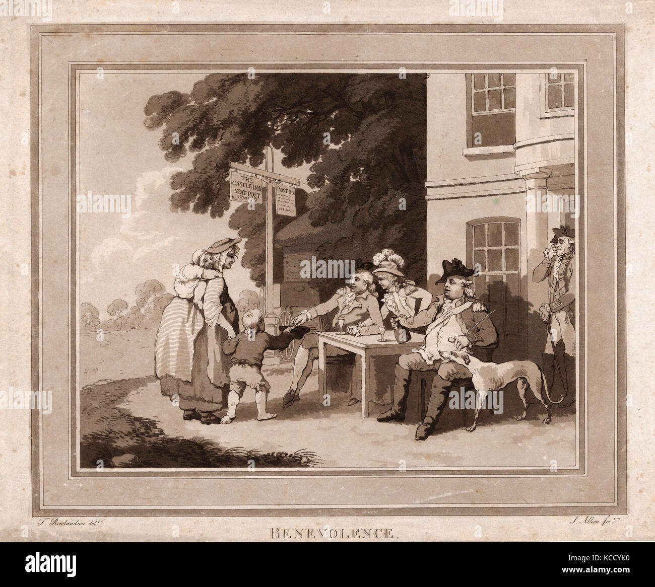 Zeichnungen und Drucke, Drucken, Wohlwollen, Künstler, Nach, Thomas Rowlandson, Samuel Alken, Britischen, London 1757 - 1827 London Stockfoto