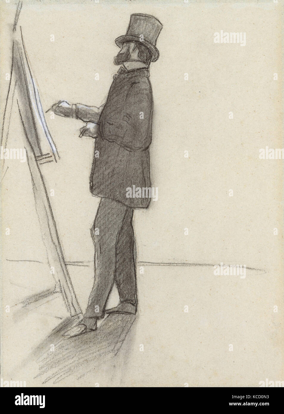 Manet und seine Staffelei, Jean-Frédéric Bazille, 1868-70 Stockfoto