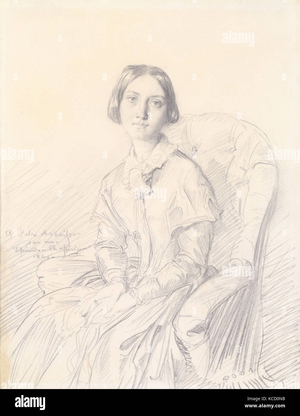 Porträt der Madame Ravaisson, Théodore Chassériau, 1846 Stockfoto