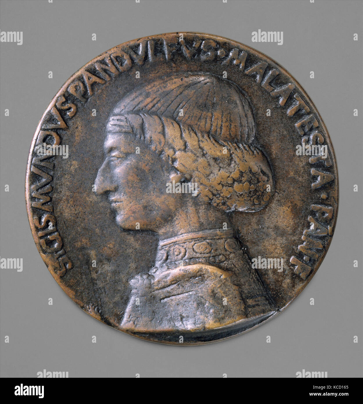Medaille: Sigismondo Pandolfo Malatesta, Matteo de'Pasti, Modell 1454 - 60 (aus dem 19. Jahrhundert Stockfoto