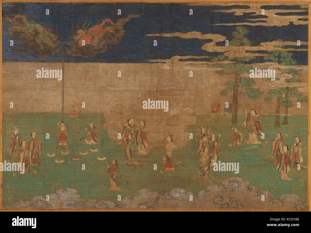 Das Leben des Buddha: Die Geburt des Buddha, Anfang des 15. Jahrhunderts Stockfoto