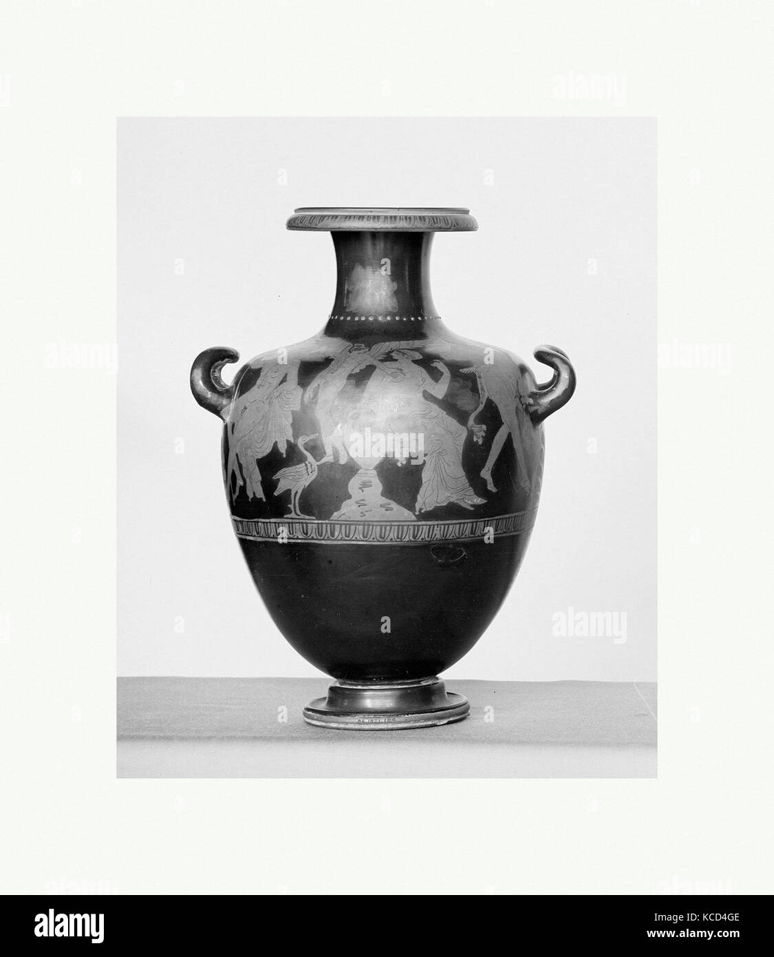 Terrakotta hydria: kalpis (jar), Ca. 370 - 350 v. Chr. Stockfoto