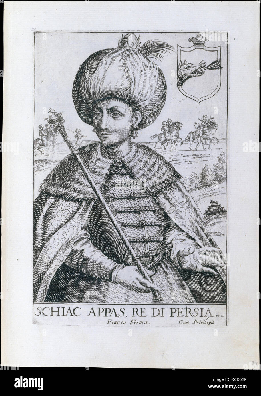 Effigie naturali Del maggior prencipi et piu valorosi Capitani di Questa eta con l'arme Loro, Giacomo Franco, 1596 Stockfoto