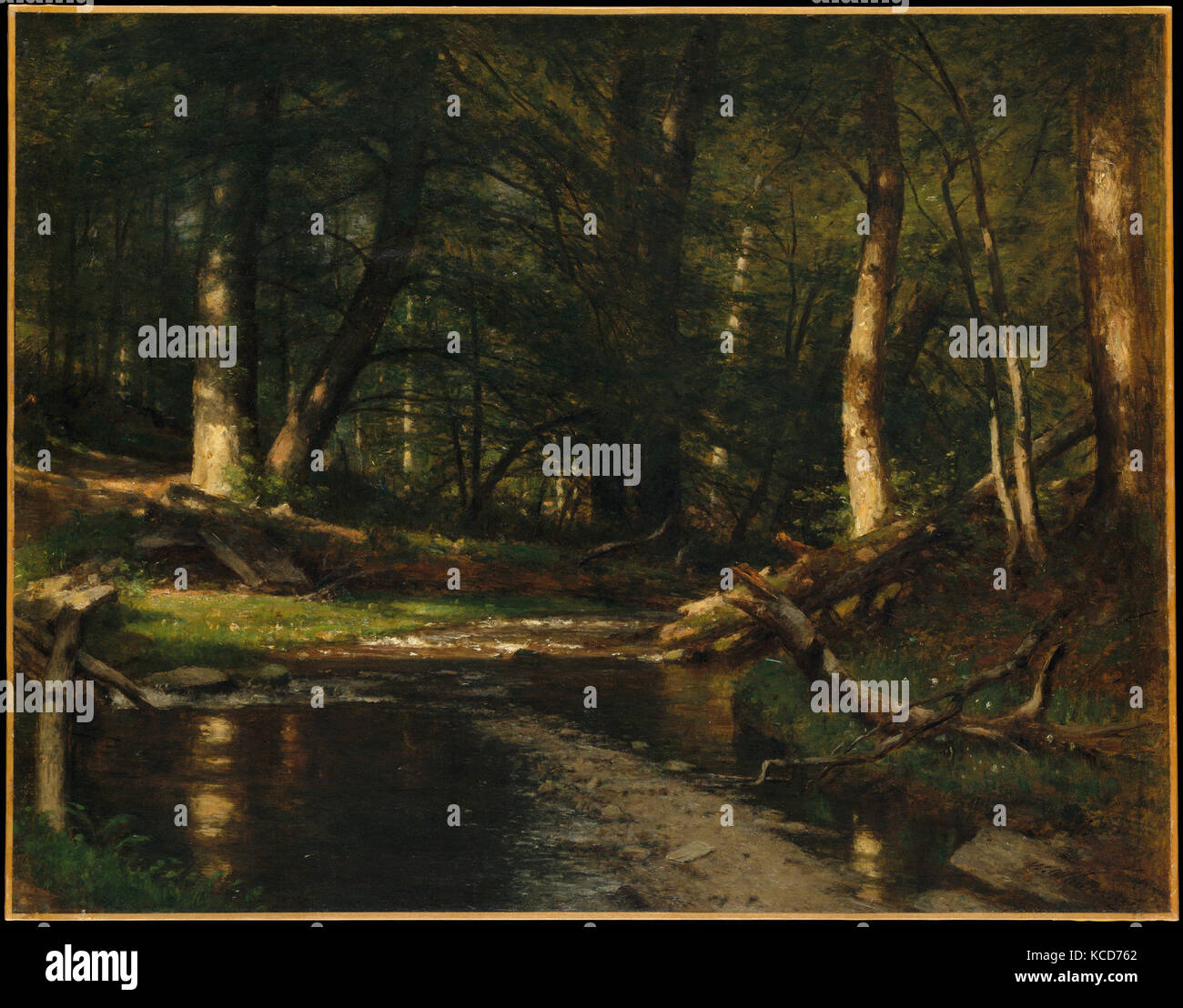 Der Bach im Wald, Worthington Whittredge, Ca. 1885 - 86 Stockfoto