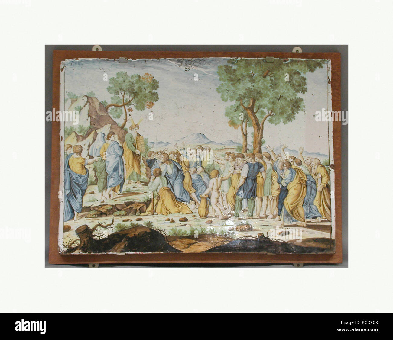 Mose und die Tafeln des Gesetzes, zurückzuführen auf Bartolomeo Terchi, Ca. 1720 Stockfoto