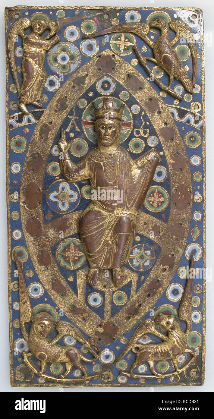 Buch Cover Plakette mit dem thronenden Christus, Ca. 1185 - 1210 Stockfoto