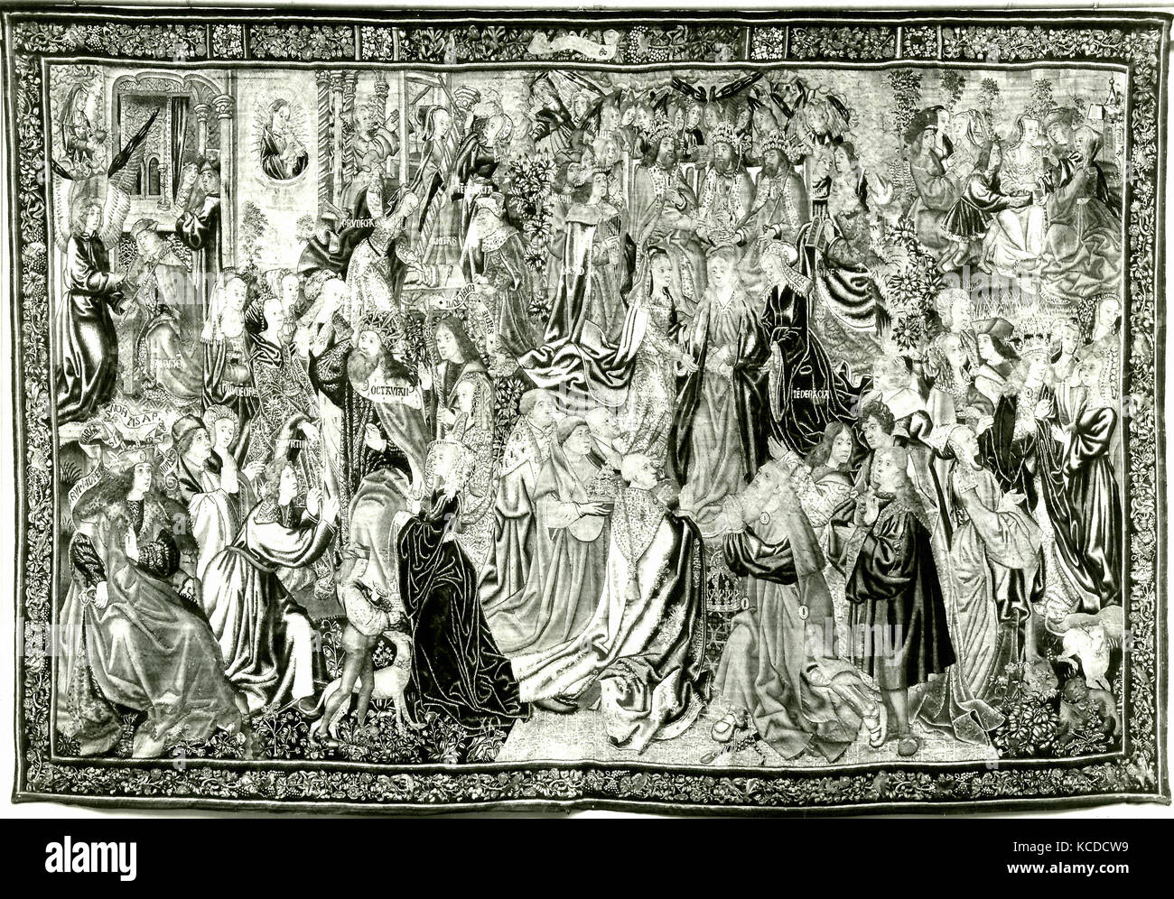 Krönung der Jungfrau und verwandte Themen, Ca. 1500 - 1515 Stockfoto