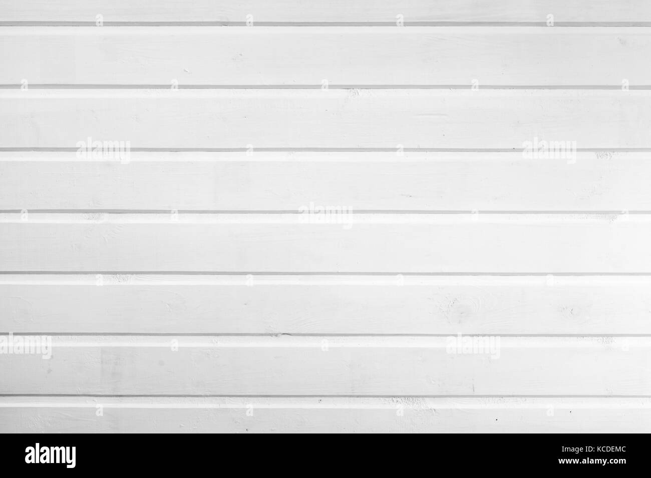 Natürliche Holz Wand aus Planken in Weiß, Hintergrund Foto Textur lackiert Stockfoto
