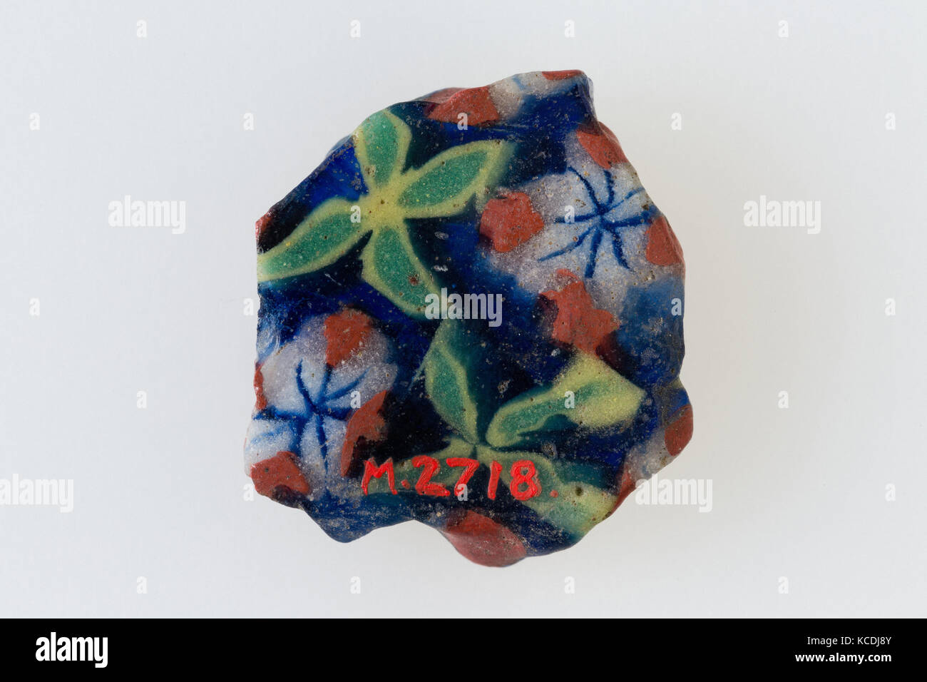 Vase Fragment, konventionelle Blumendekor, 1.-3. Jahrhundert A.D Stockfoto