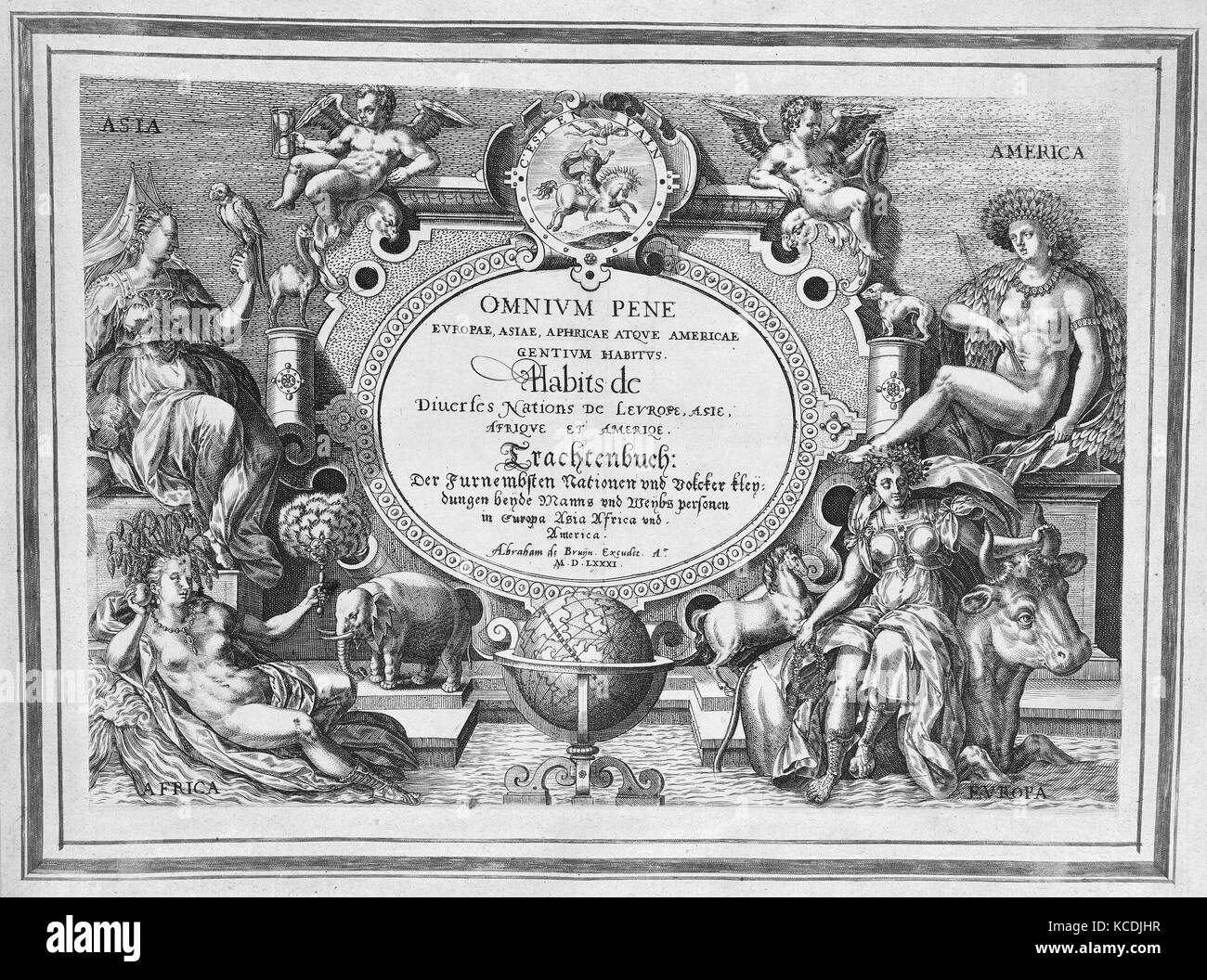Habitus variarum Orbis gentium, Julius Goltzius, 1581 Stockfoto
