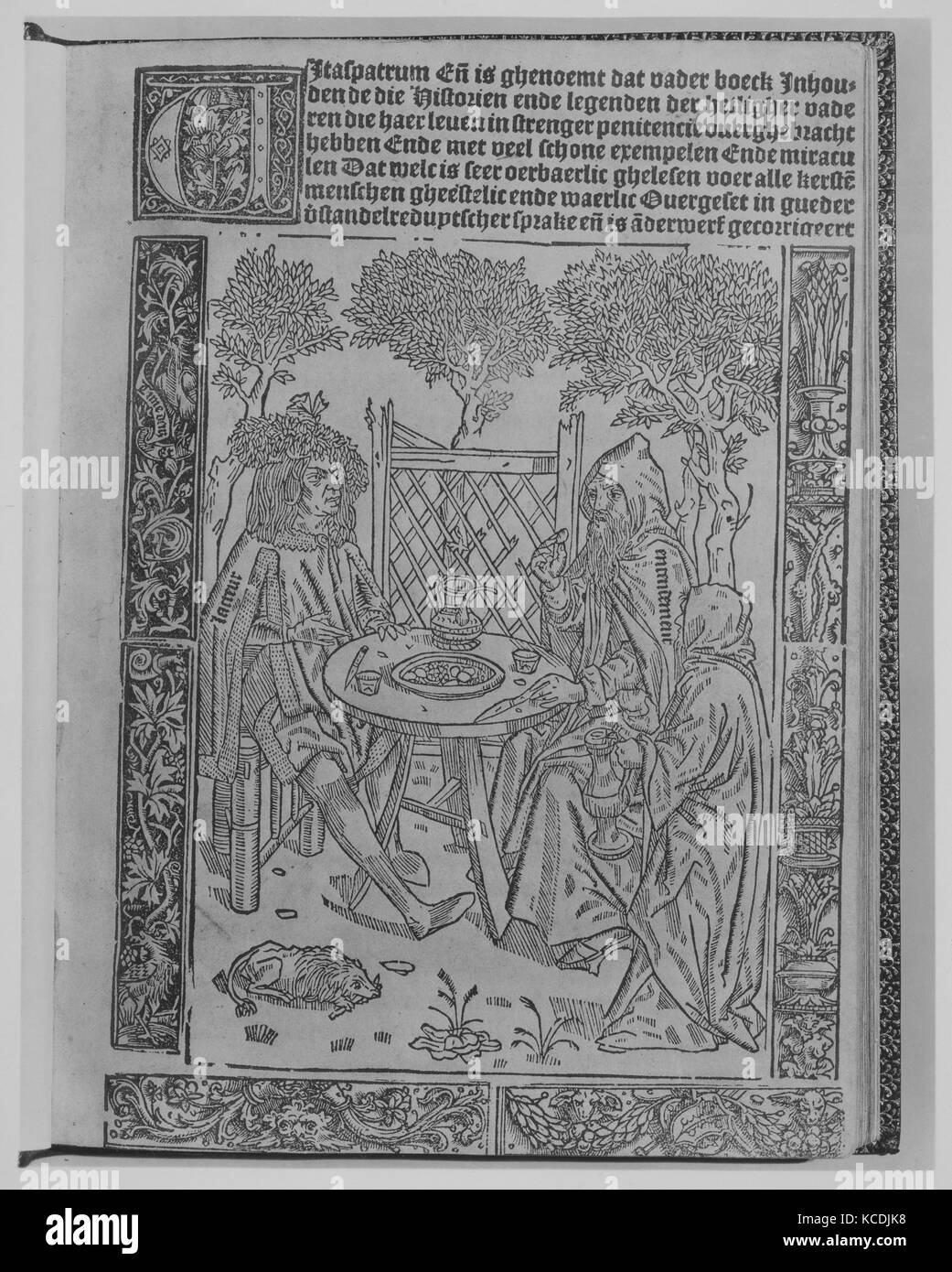 Vitae Patrum (Leben der Wüstenväter), 8. Januar 1511 Stockfoto