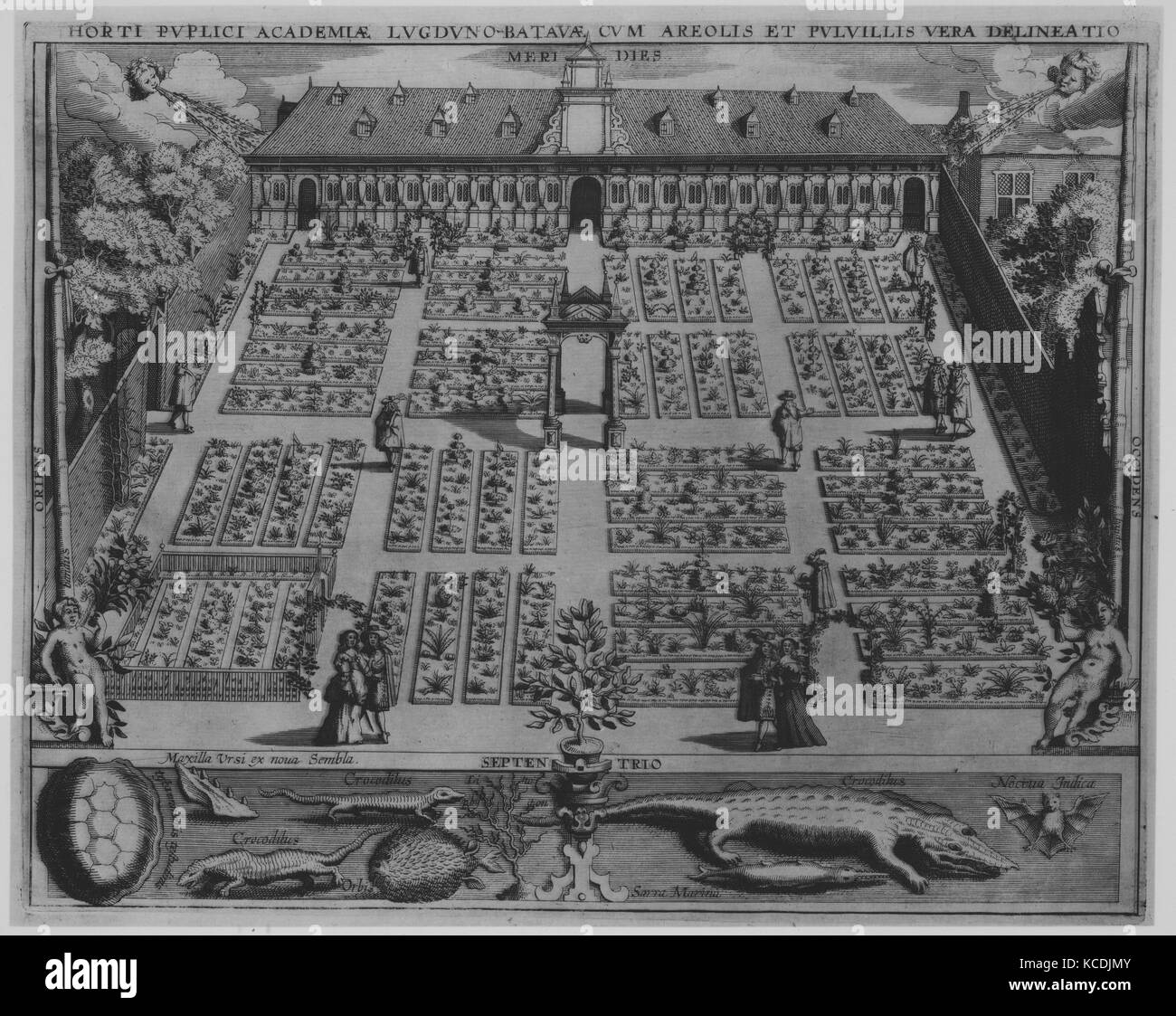 Kompendium von mehreren drucken Serie von Architektur, Gärten und Möbel., Valérien, Regnard (zweite Hälfte 17. Jahrhundert Stockfoto