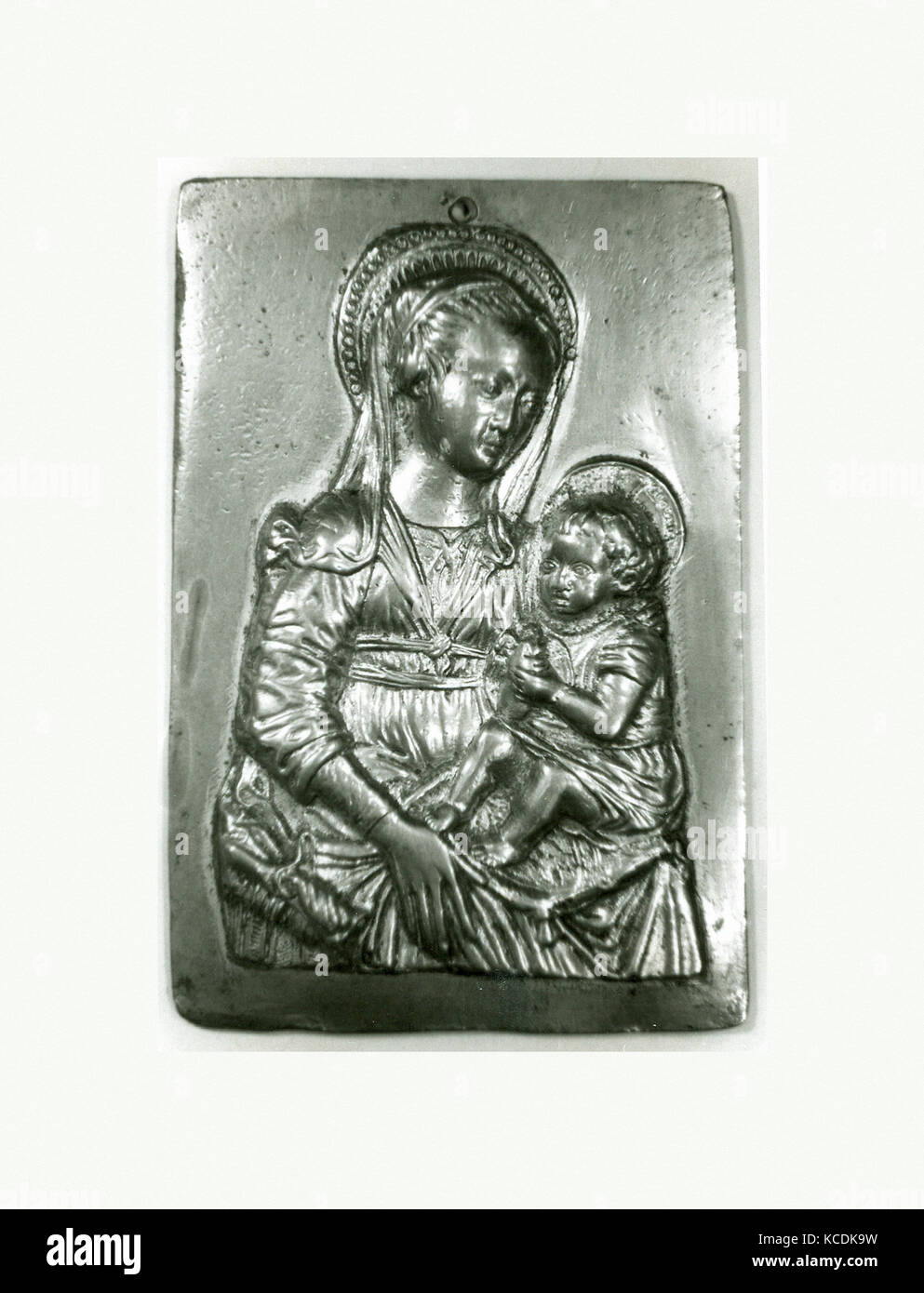 Jungfrau und Kind, im Stil von Antonio Rossellino, Modell Ca. 1475 (Cast 19. Stockfoto